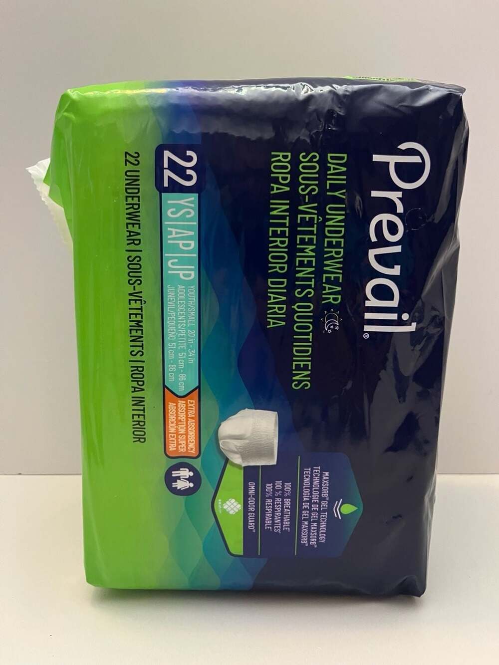Prevail Youth/Small Daily Underwear 22-Count Pack (4 Pack Bundle) - Picture 3 of 4